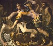 Bernardino Mei Orestes slaying Aegisthus and Clytemnestra Sweden oil painting artist